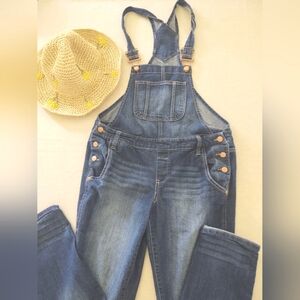 Dark-Denim Blue Women's Overalls by l.e.i.~ Size: MED 🌻Full-length
